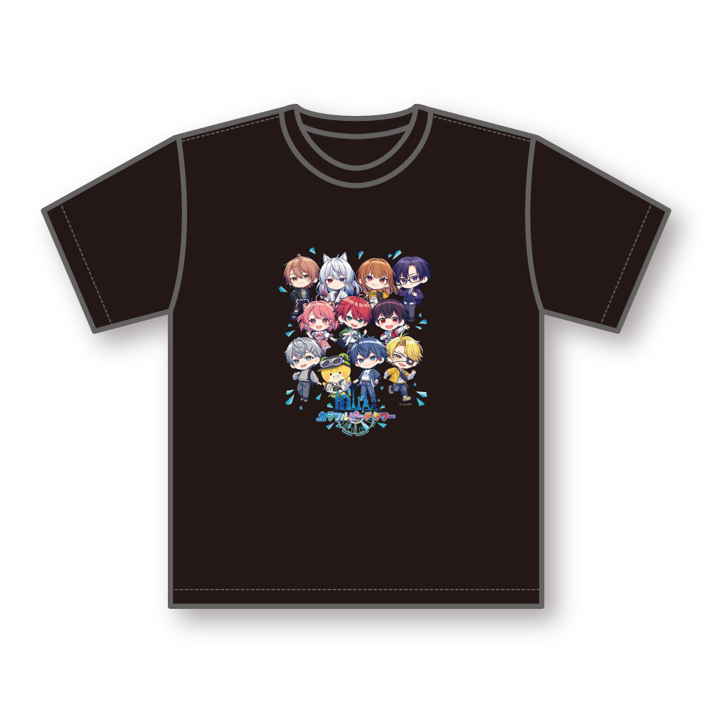 RED° TOKYO TOWER限定 ミニキャラクターデザインTシャツ(ブラック)