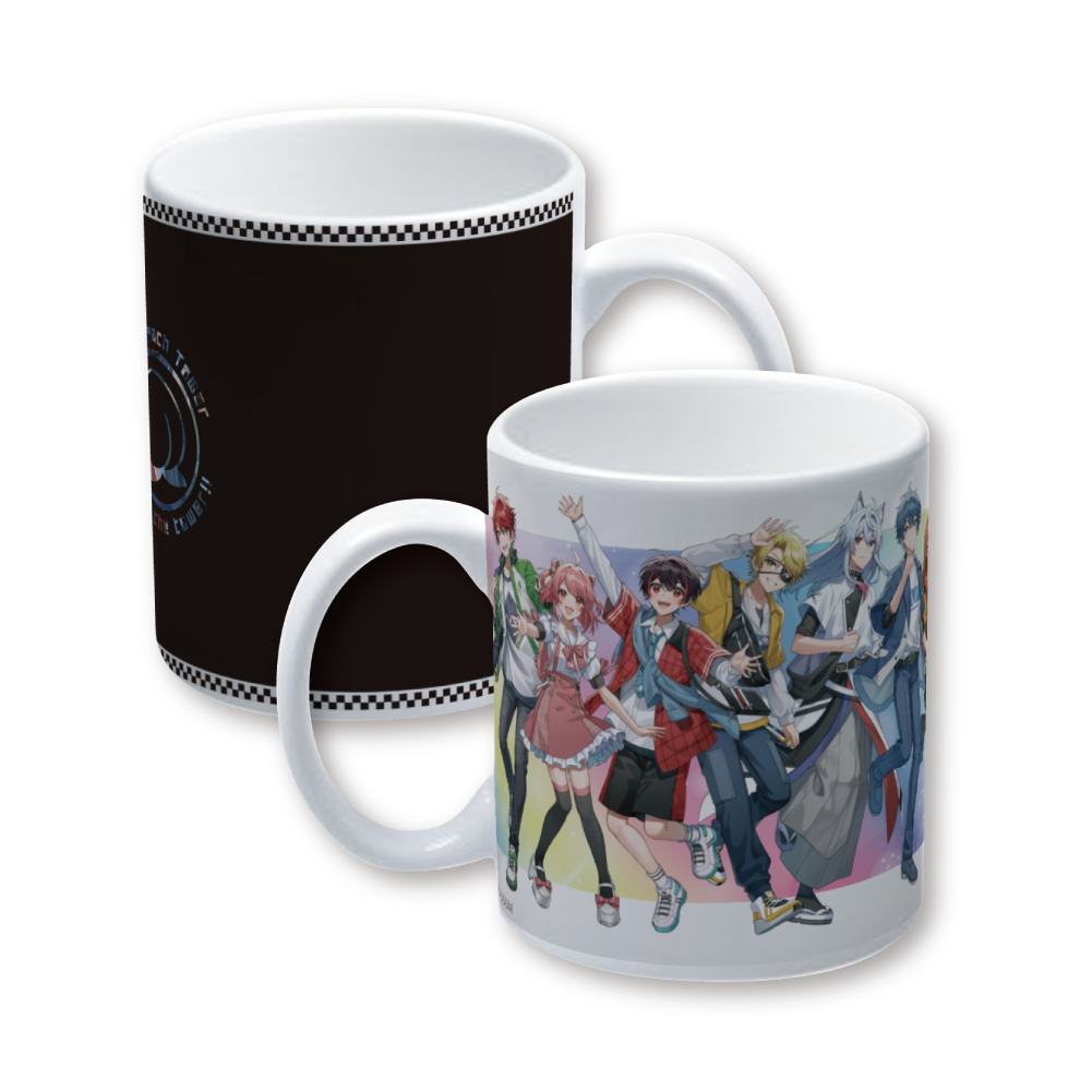 カラフルピーチ×タワー共通グッズ　感温マグカップ(等身デザイン)